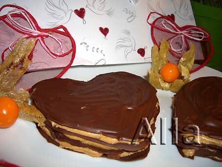 Десерт " Шоколадное сердце"