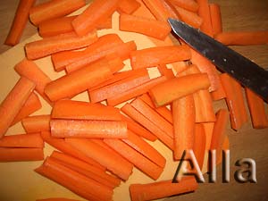 Морковь тушеная с овощами 
